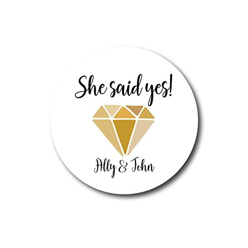 She Said Yes - Engagement Party Stickers