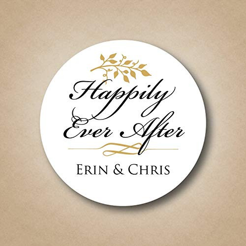 Happily Ever After Wedding Stickers