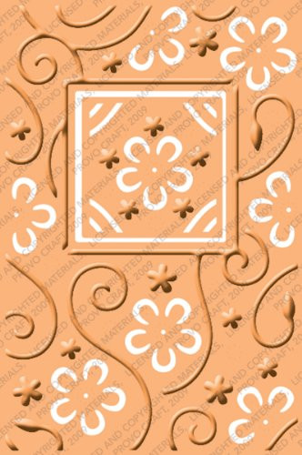 Cuttlebug Provo Craft Plus A2 Embossing Folder, Perfect Perennials