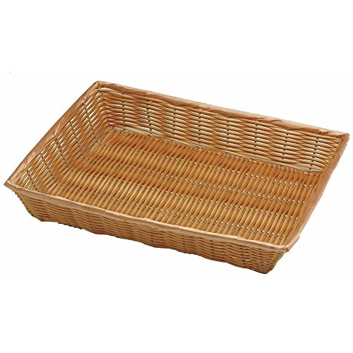 Natural Color Wicker Basket Rectangular - 16"L x 12"W x 2 1/2"D