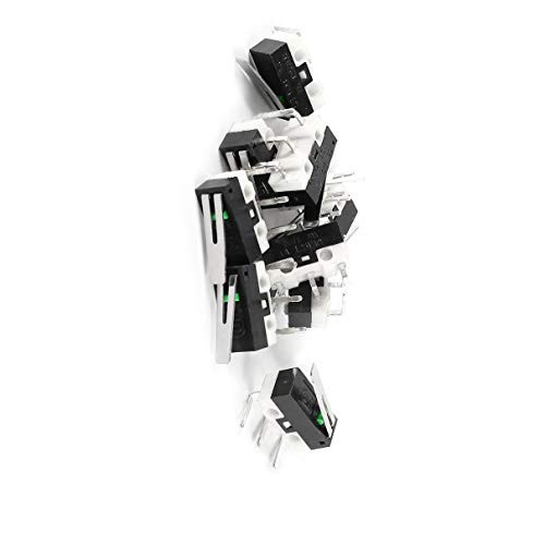 Aexit 10 Pcs Industrial Switches AC 125V 3A SPDT Short Lever Arm Momentary Micro Switches Micro Switch