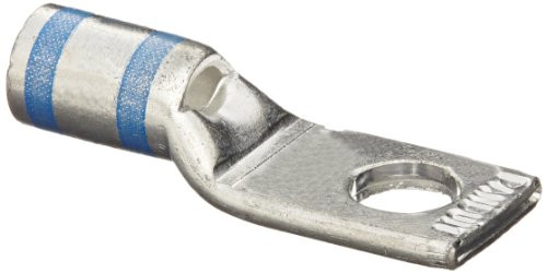 Panduit LCAS6-14-L Copper Compression Lug, 1 Hole,  6 AWG, Short Barrel, 1/4-Inch Stud