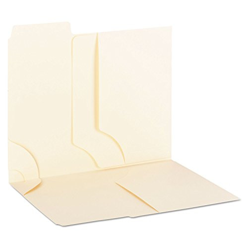 Smead 11904 3-in-1 SuperTab Section Folders 1/3 Cut Top Tab Letter Manila 12/Pack