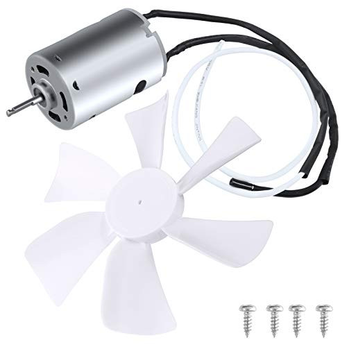 EXCELFU 6" RV Vent Fan Blade Replacement with 12V D-Shaft RV Fan Motor, RV Roof Vent Fan, Camper Vent Fan, Kitchen Bathroom Fan for RV