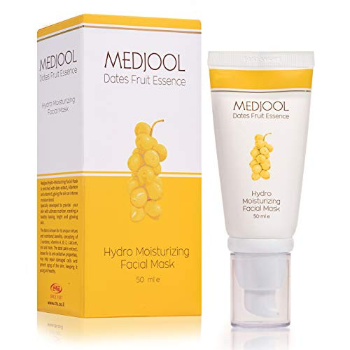 Facial Mask with Pure Date Extract - Gentle Hydro Moisturizing Facial Mask and Pore Minimizer for Men and Women - For All Skin Types 1.7oz