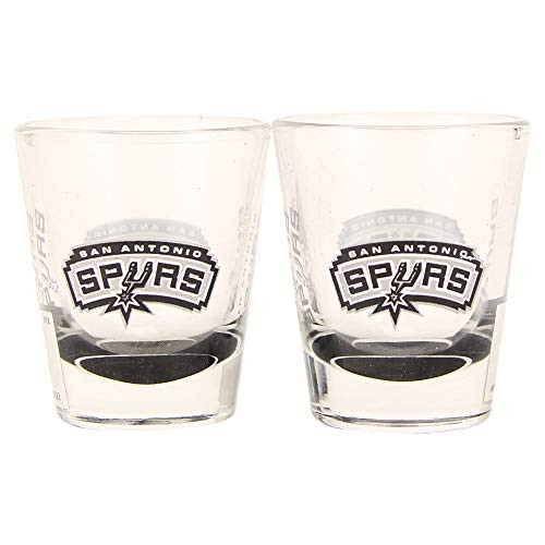 NBA"Elite" 2oz Shot Glass 2-Pack (San Antonio Spurs)