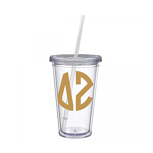Delta Zeta Sorority Gold No Border Monogram Sticker Decal on Clear plastic Tumbler Greek Letter 16 oz. BPA Free dz Delta Zeta Sorority Gold No Border Monogram Sticker Decal on Clear plastic Tumbler Greek Letter 16 oz. BPA Free dz