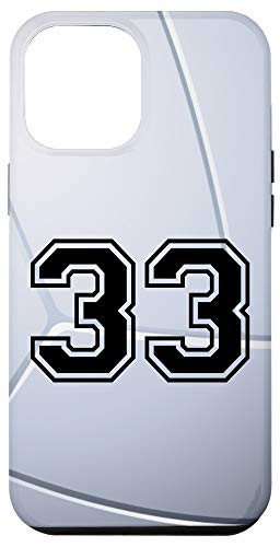 iPhone 12 Pro Max Volleyball Jersey Number  33 Thirty Three No 33 Game Play Case