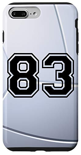 iPhone 7 Plus/8 Plus Volleyball Jersey Number  83 Eighty Three No 83 Game Play Case