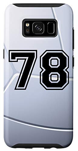 Galaxy S8 Volleyball Jersey Number  78 Seventy Eight No 78 Game Play Case