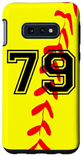 Galaxy S10e Softball Jersey Number  79 Seventy Nine No 79 Game Play Fun Case