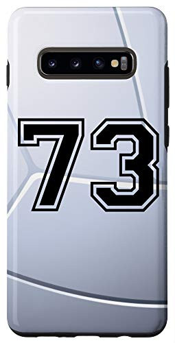 Galaxy S10Plus Volleyball Jersey Number  73 Seventy Three No 73 Game Play Case