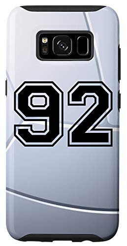 Galaxy S8 Volleyball Jersey Number  92 Ninety Two No 92 Game Play Case