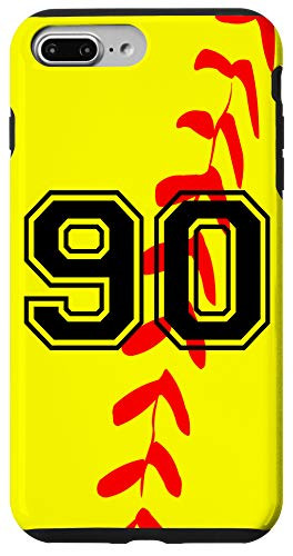 iPhone 7 Plus/8 Plus Softball Jersey Number  90 Ninety No 90 Game Play Fun Case