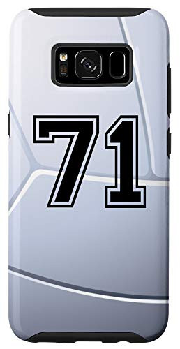 Galaxy S8 Volleyball Jersey Number  71 Seventy One No 71 Game Play Case