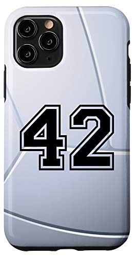 iPhone 11 Pro Volleyball Jersey Number  42 Forty Two No 42 Game Play Case