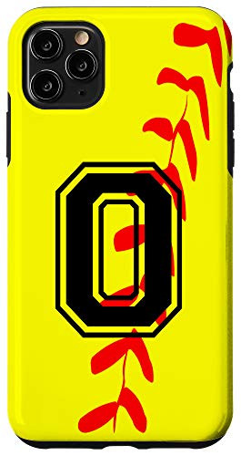 iPhone 11 Pro Max Softball Jersey Number  0 Zero No 0 Game Play Fun Case