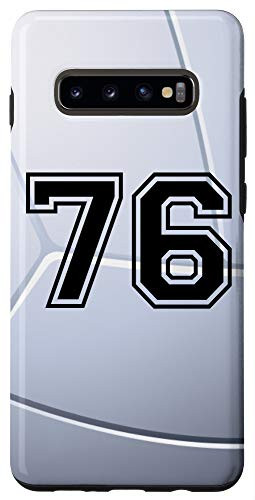 Galaxy S10Plus Volleyball Jersey Number  76 Seventy Six No 76 Game Play Case