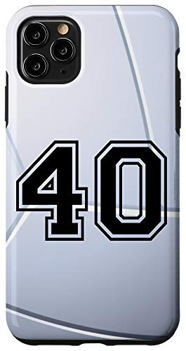 iPhone 11 Pro Max Volleyball Jersey Number  40 Forty No 40 Game Play Case