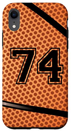 iPhone XR Basketball Jersey Number  74 Seventy Four No 74 Game Play Case