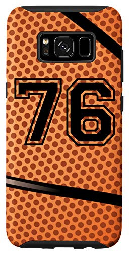 Galaxy S8 Basketball Jersey Number  76 Seventy Six No 76 Game Play Case