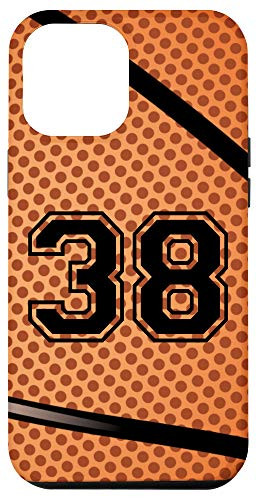 iPhone 12 Pro Max Basketball Jersey Number  38 Thirty Eight No 38 Game Play Case
