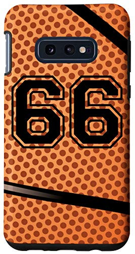 Galaxy S10e Basketball Jersey Number  66 Sixty Six No 66 Game Play Case