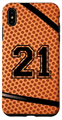 iPhone XS Max Basketball Jersey Number  21 Twenty One No 21 Game Play Case