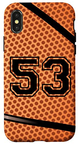 iPhone X/XS Basketball Jersey Number  53 Fifty Three No 53 Game Play Case