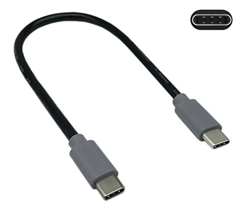 CERRXIAN USB 3.1 Type C Male to Male OTG Transfer Data and Charge Cable (25cm)