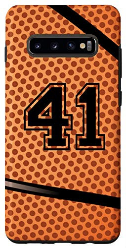 Galaxy S10Plus Basketball Jersey Number  41 Forty One No 41 Game Play Case