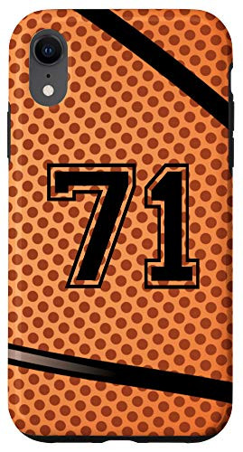 iPhone XR Basketball Jersey Number  71 Seventy One No 71 Game Play Case