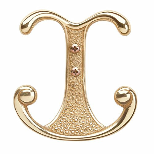Renovator's Supply Double Robe Hook Bright Solid Brass Heavy Duty, Set Of 4