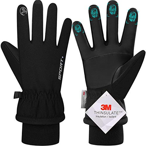 Winter Gloves Touchscreen Gloves Cold Weather Windproof Gloves Warm Thermal Gloves for Running Cycling Outdoor Activities for Men and Women