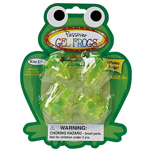 Rite Lite Set of 4 Passover Gel Frogs For Pesach Seder