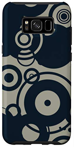Galaxy S8Plus Black Concentric Circles Pattern Design Case