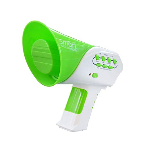 TOYANDONA Kids Multi Voice Changer Toy Megaphone Change Your Voice Modifier Speaker Toys for Boys and Girls Green