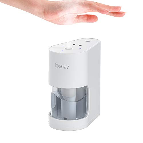 ikeer Automatic Alcohol Dispenser,Touchless Infrared Sensor Sprayer,Waterproof Based Hand Sanitizer,Liquid Hands-Free Portable for Home, Restaurant, School, Hotel,Company