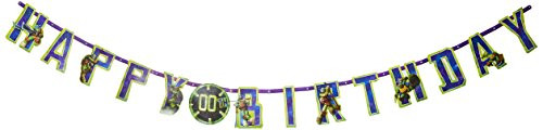 TMNT Jumbo Add-An-Age "Happy Birthday" Letter Banner