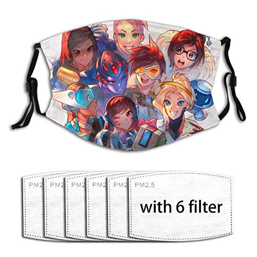 secutoryang Black Art Overx-Wa Adult Unisex Windproof Breath Face Mask Scarf Mask Sport Protective Anti Dust Masks Cotton Mouth Cover Outdoor Travel Washable/Reusable for Women and Men 3D