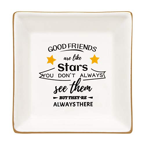 wartleves Bestie Friend Gifts for Women Ring Dish Friendship Gifts Birthday Gifts for Friends Sisters BFF Decorative Trinket Ring Holder Jewelry Tray wartleves Bestie Friend Gifts for Women Ring Dish Friendship Gifts Birthday Gifts for Friends Sisters BFF Decorative Trinket Ring Holder Jewelry Tray