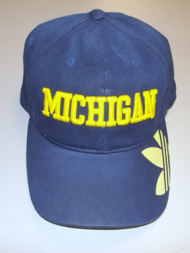 adidas Michigan Wolverines Slope Slouch Flex Hat - Size S/M - EZG62