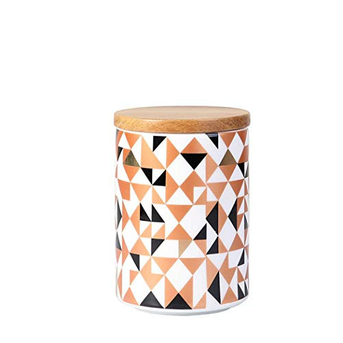 Ceramic Kitchen Canisters, Food Storage Jar with Airtight Seal Bamboo Lid, Food Storage Canister for Tea, Coffee Bean, Spice, Sugar, Flour (100x150mm) Ceramic Kitchen Canisters, Food Storage Jar with Airtight Seal Bamboo Lid, Food Storage Canister for Tea, Coffee Bean, Spice, Sugar, Flour (100x150mm)