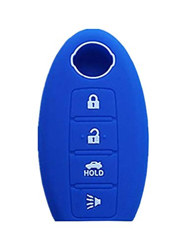 Rpkey Silicone Keyless Entry Remote Control Key Fob Cover Case protector For Nissan Altima Maxima Murano Versa 285E3-JA05A KR55WK48903 (Blue)