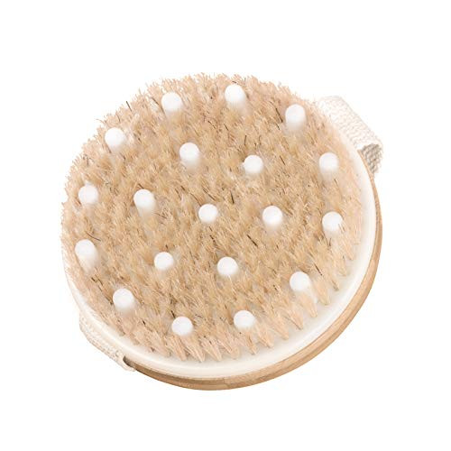 Dry Brushing Body Brush, McoMce Exfoliating Body Scrub Dry Brush for Cellulite and Lymphatic Drainage, Shower Scrubber for Body Exfoliator Cellulite Massager Dry Body Brush with Natural Boar Bristles Dry Brushing Body Brush, McoMce Exfoliating Body Scrub Dry Brush for Cellulite and Lymphatic Drainage, Shower Scrubber for Body Exfoliator Cellulite Massager Dry Body Brush with Natural Boar Bristles
