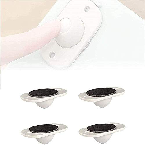 ZGHYBD 16 Pcs Paste Type Universal Pulley, 360º Can Be Pasted Universal Pulley, Ball Type Paste Pulley,for Bottom Storage Rack, Trash Can, Bed Storage Box Universal Wheel