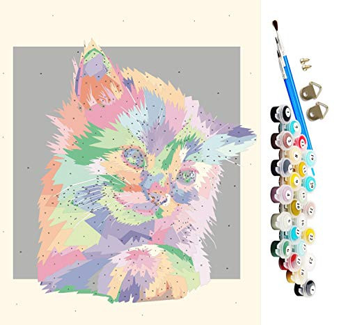 Paint by Number,DIY Paint by Numbers for Adults Kids Beginner,Oil Painting on Canvas,Drawing Paintwork with Paint Brushes,16"x20"-Paint by Number Kits Arts Craft for Home Decor (Mix-Colors)