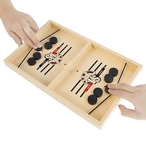 Fast Sling Puck Game,Winner Board Games Toys,Wooden Hockey Game, Table Desktop Battle Ice Hockey Game,Desktop Sport Board Game, Tabletop Slingshot Games Toys for Parent-Child Interaction Fast Sling Puck Game,Winner Board Games Toys,Wooden Hockey Game, Table Desktop Battle Ice Hockey Game,Desktop Sport Board Game, Tabletop Slingshot Games Toys for Parent-Child Interaction
