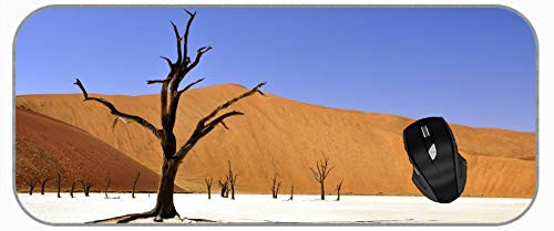 XXL Gaming Large Mouse Pad Tree Desert Namibia Dead Vlei Deadvlei Clay Pan XXL Extended Mat Desk Pad