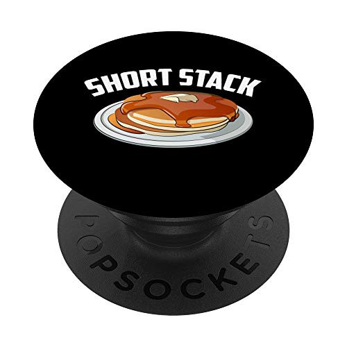 Funny Short Stack Gift Cool Breakfast Pancake Food Eater PopSockets Grip and Stand for Phones and Tablets